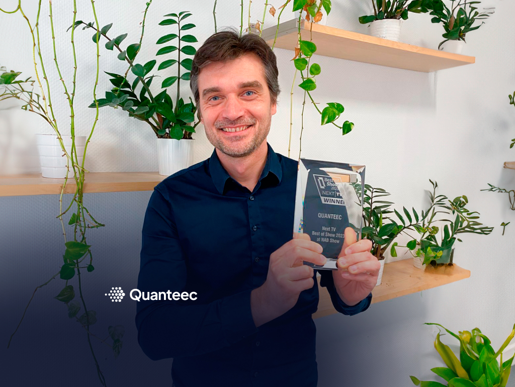 When QUANTEEC's OTT P2P Technology won the Best of Show at NAB and the trophy went missing